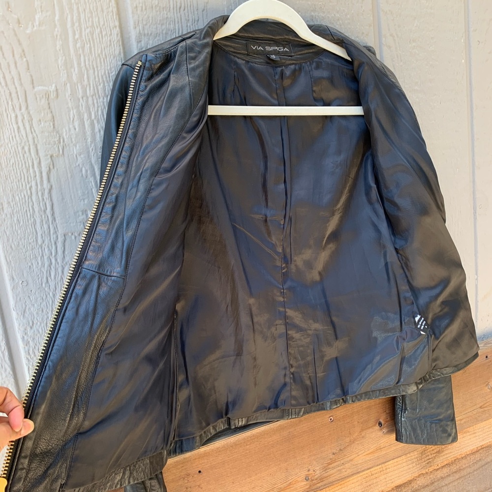 Via Spiga vintage genuine lamb leather jacket - Picture 11 of 16